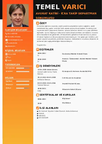 Hukuk Sekreteri Cv Örnekleri cv indir